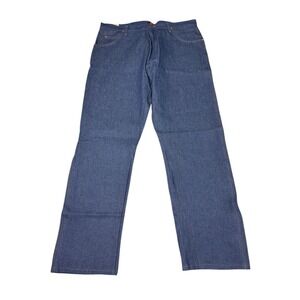 NWT Wrangler Mens 42x34 Relaxed Fit Cowboy Cut Blue Denim Jeans WPL6426